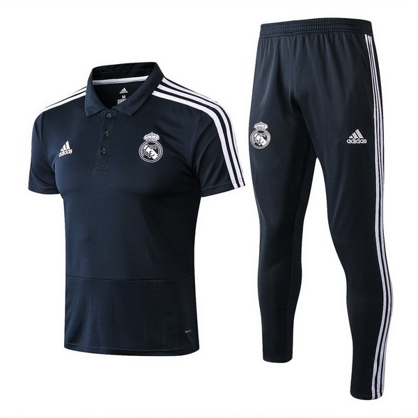 Polo Real Madrid Conjunto Completo 2018-2019 Azul